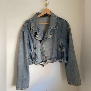 Lioness denim biker jacket